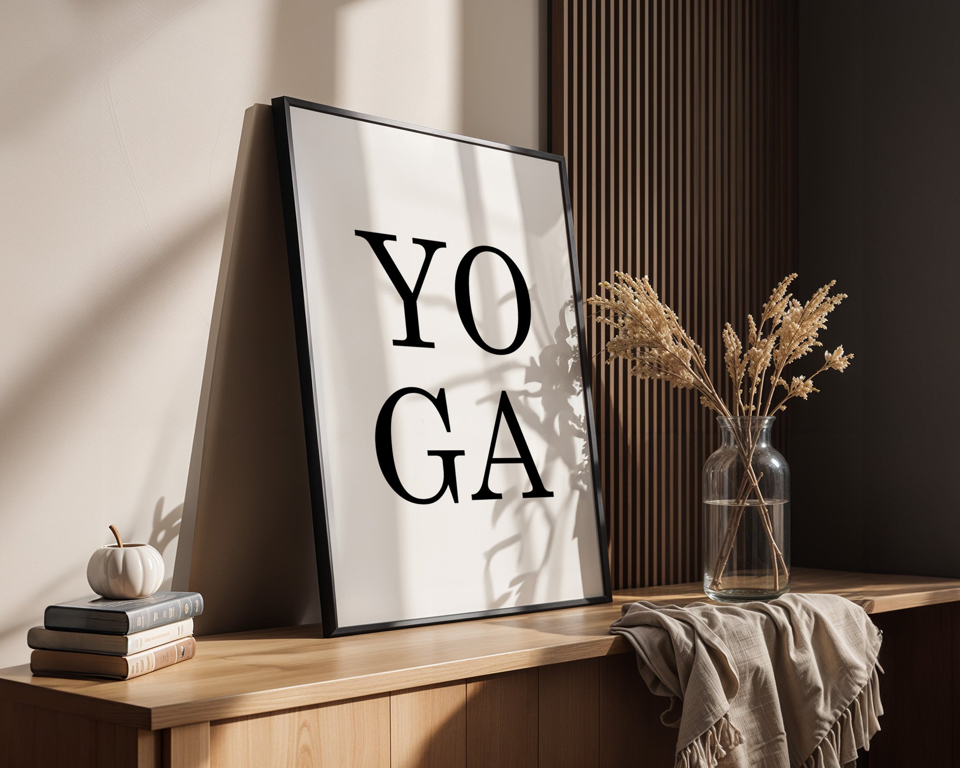 Yoga Typografie Minimalistisch