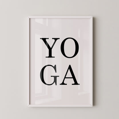 Yoga Typografie Minimalistisch