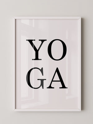 Yoga Typografie Minimalistisch