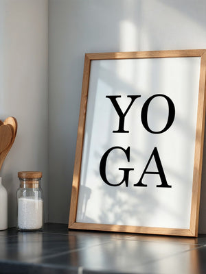 Yoga Typografie Minimalistisch