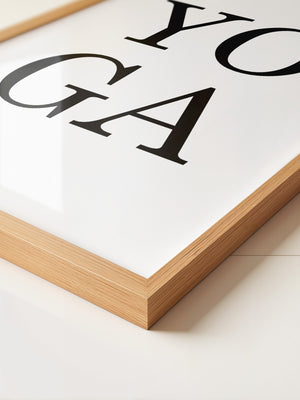 Yoga Typografie Minimalistisch
