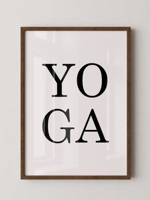 Yoga Typografie Minimalistisch