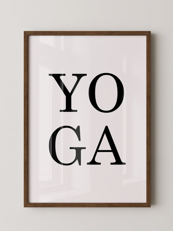 Yoga Typografie Minimalistisch