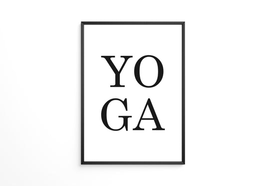 Yoga Typografie Minimalistisch