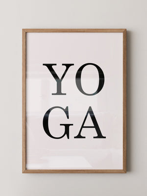 Yoga Typografie Minimalistisch