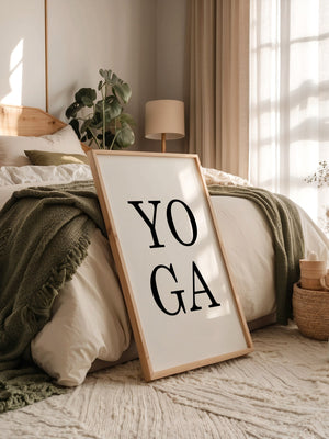 Yoga Typografie Minimalistisch