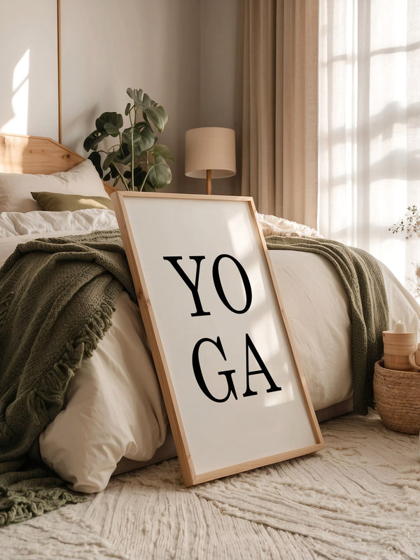 Yoga Typografie Minimalistisch