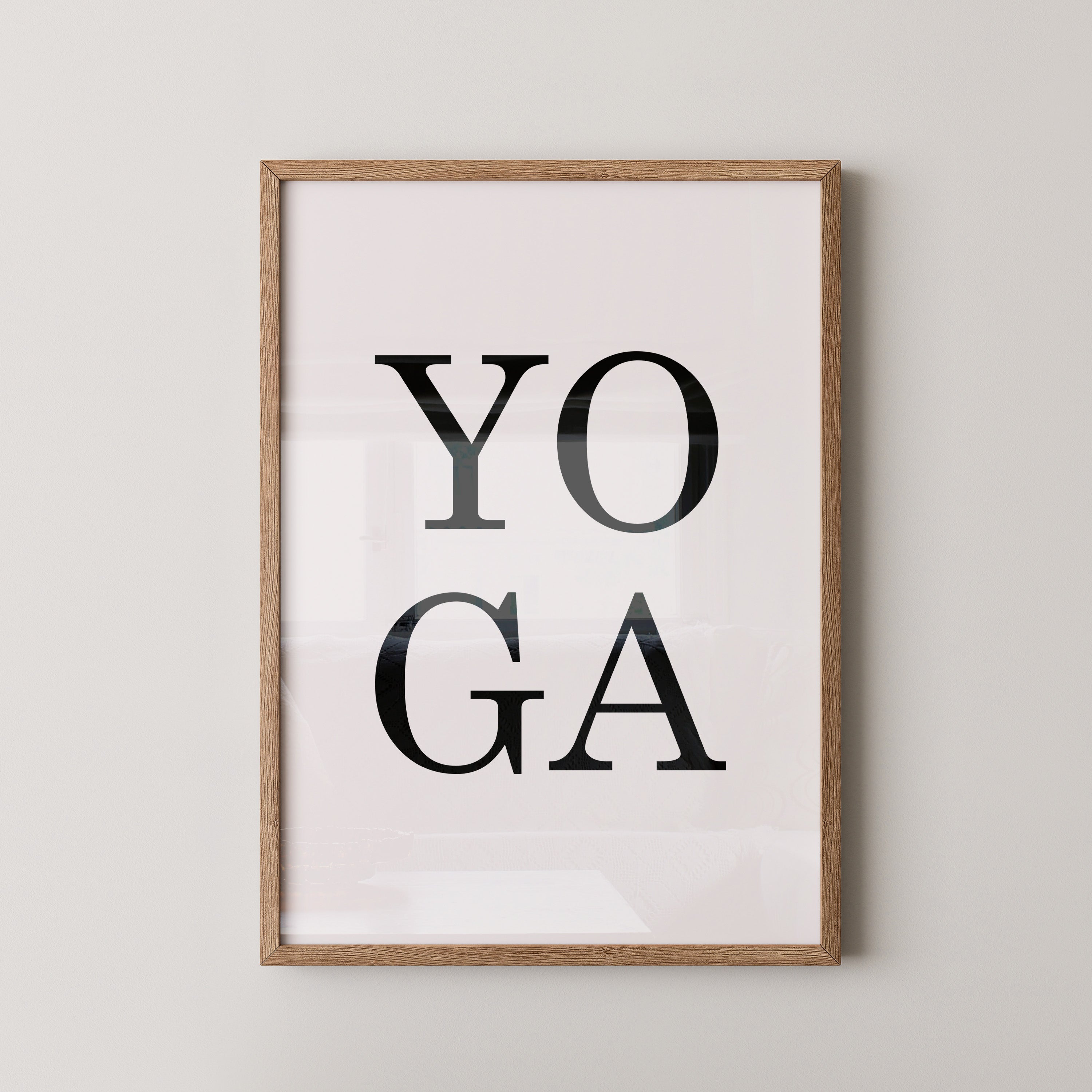 Yoga Typografie Minimalistisch