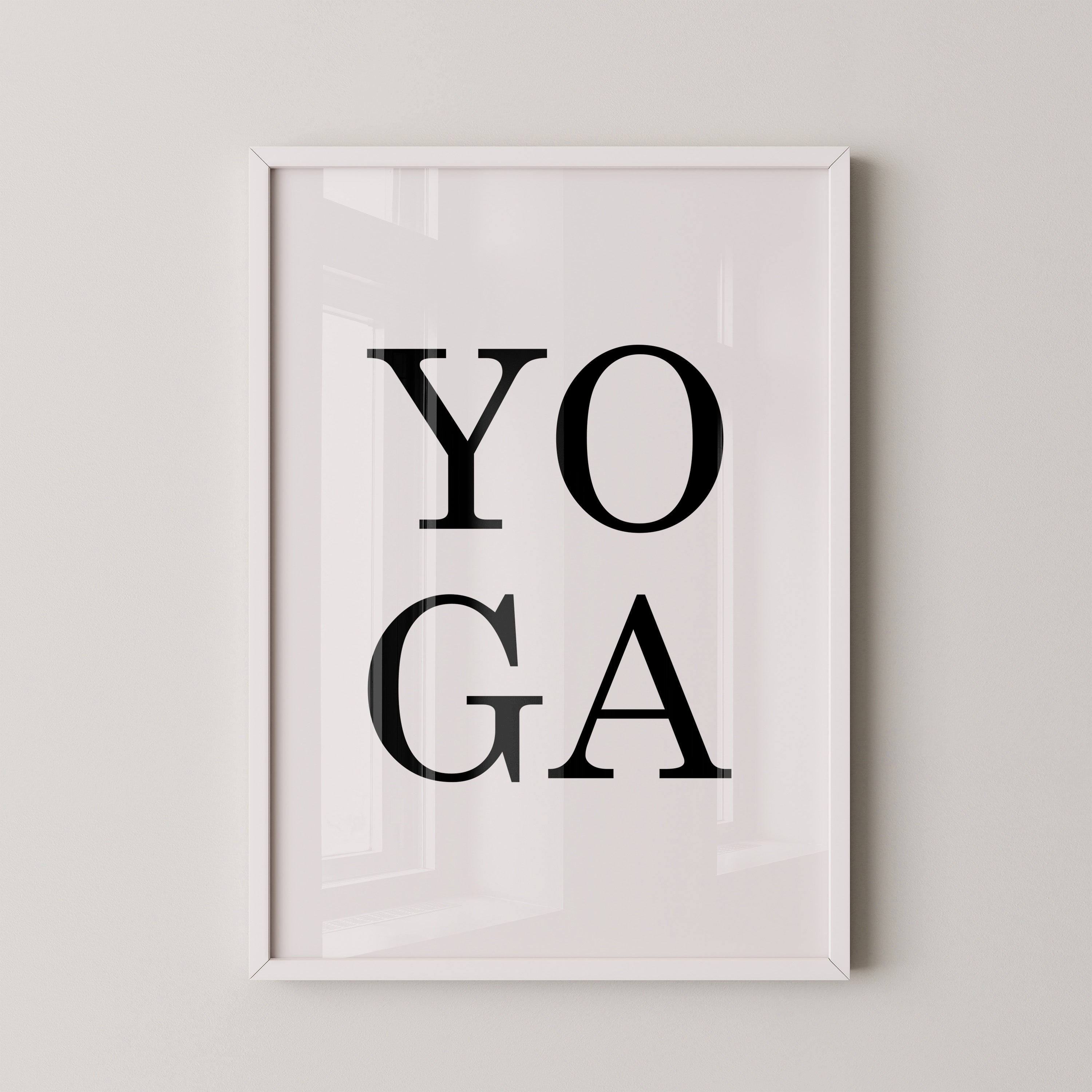 Yoga Typografie Minimalistisch