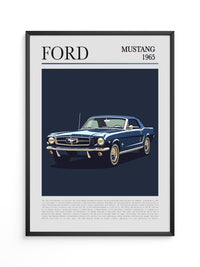 Ford Mustang 1965 Retroblau