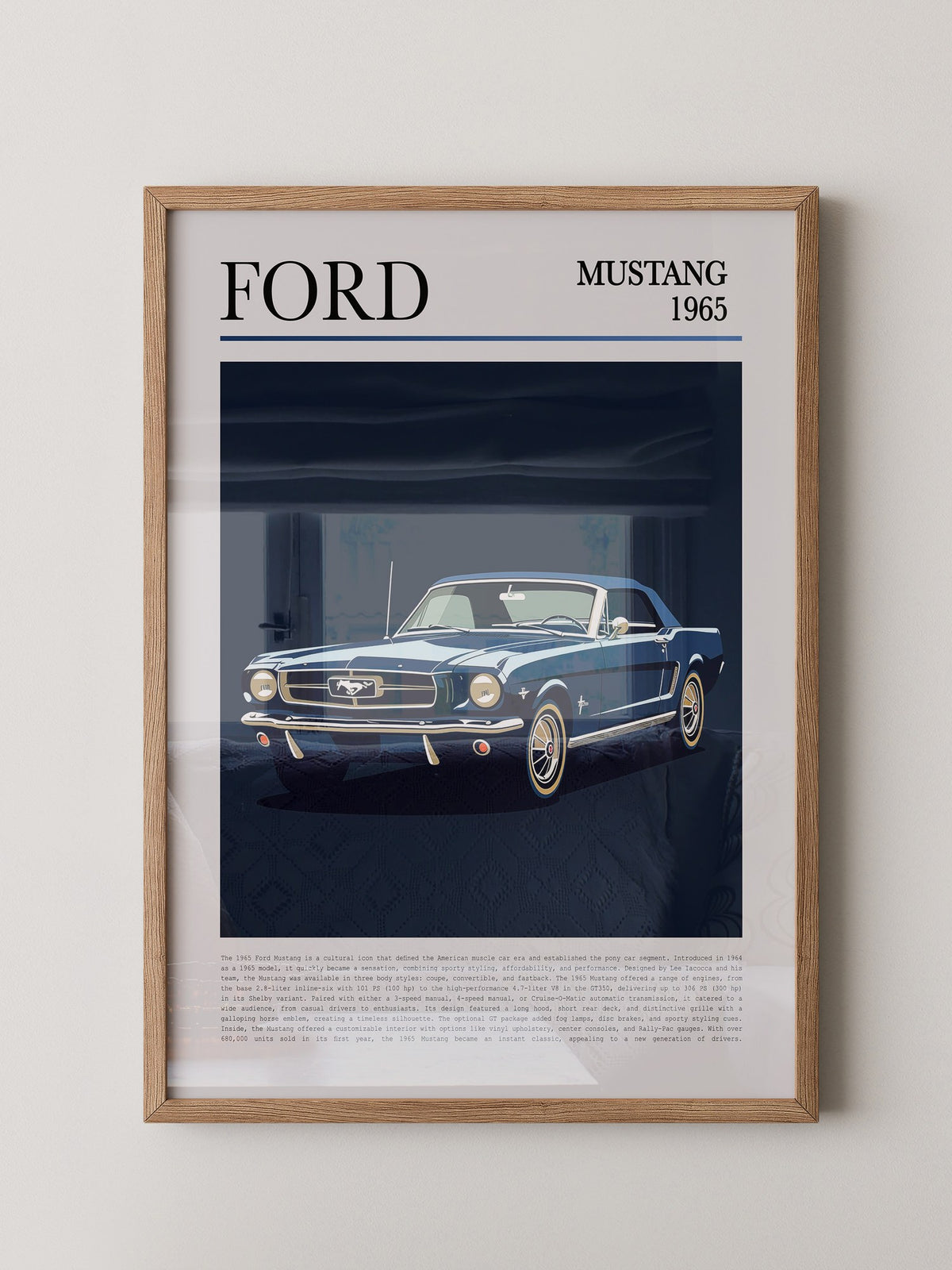 Ford Mustang 1965 Retroblau