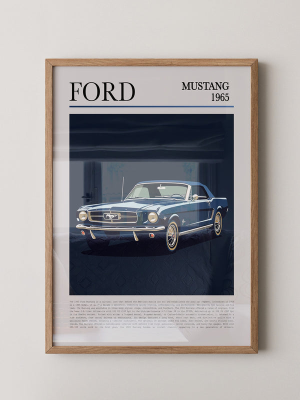 Ford Mustang 1965 Retroblau