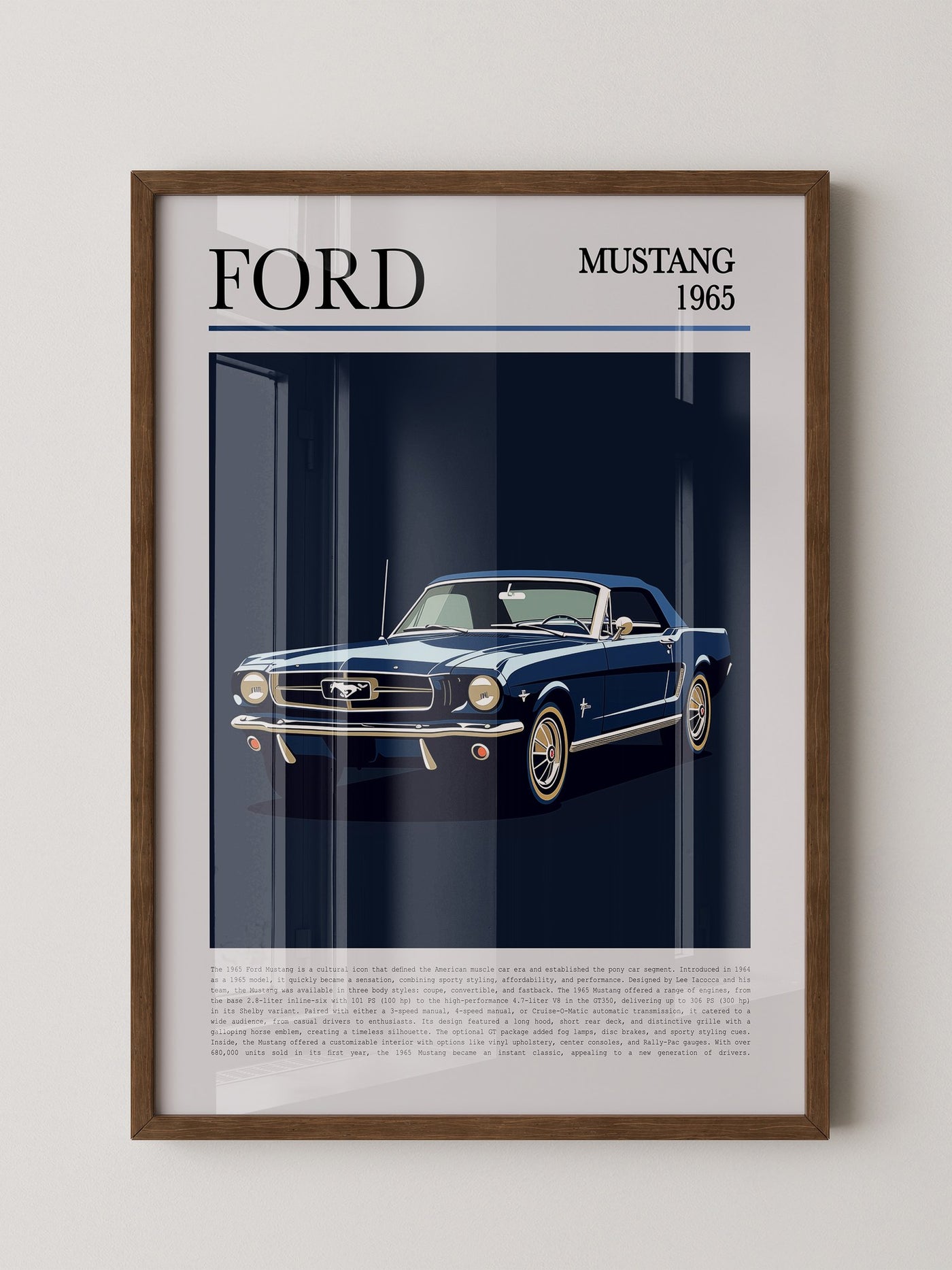 Ford Mustang 1965 Retroblau