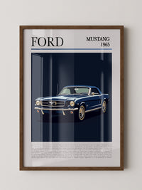 Ford Mustang 1965 Retroblau