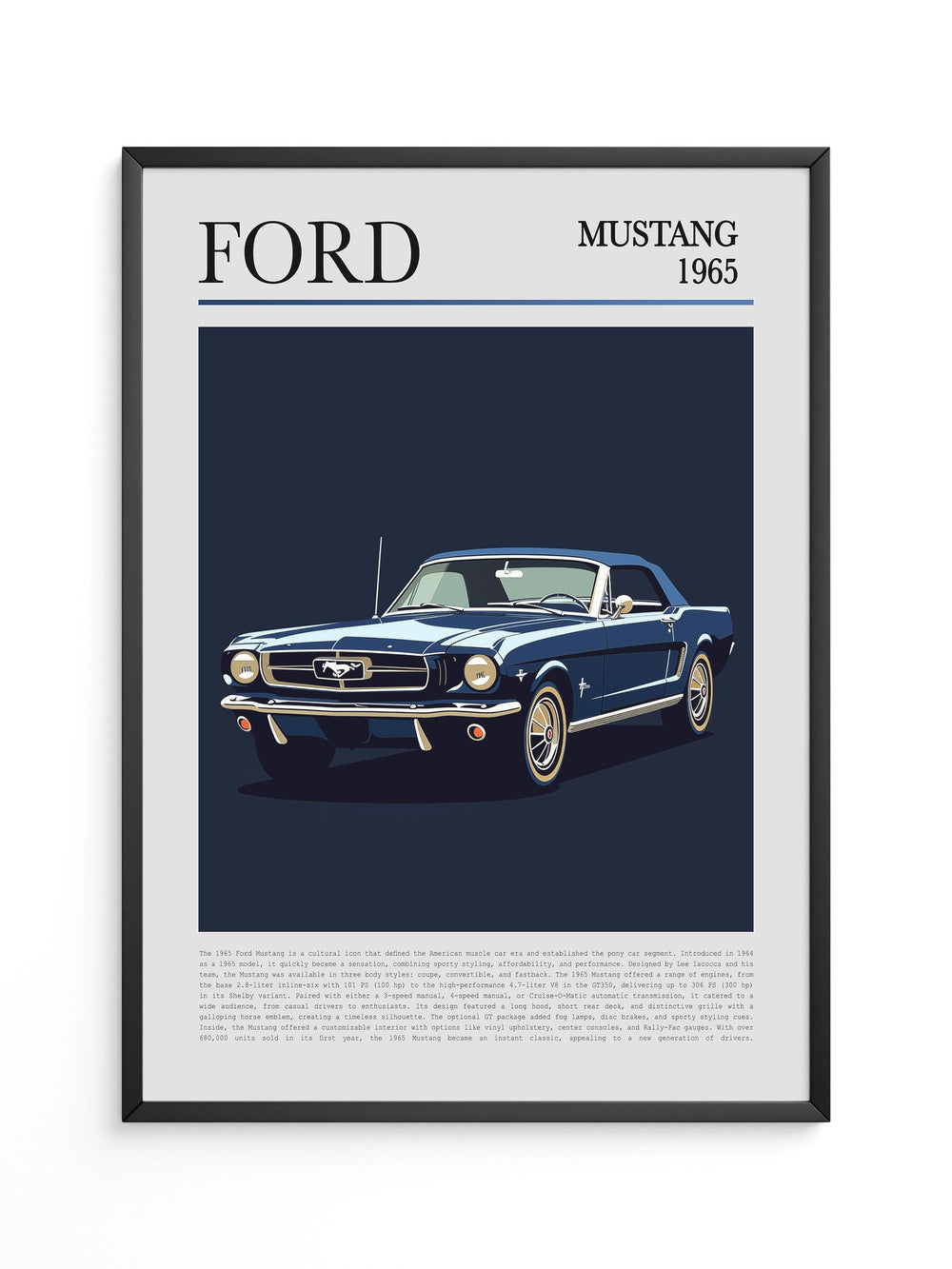 Ford Mustang 1965 Retroblau