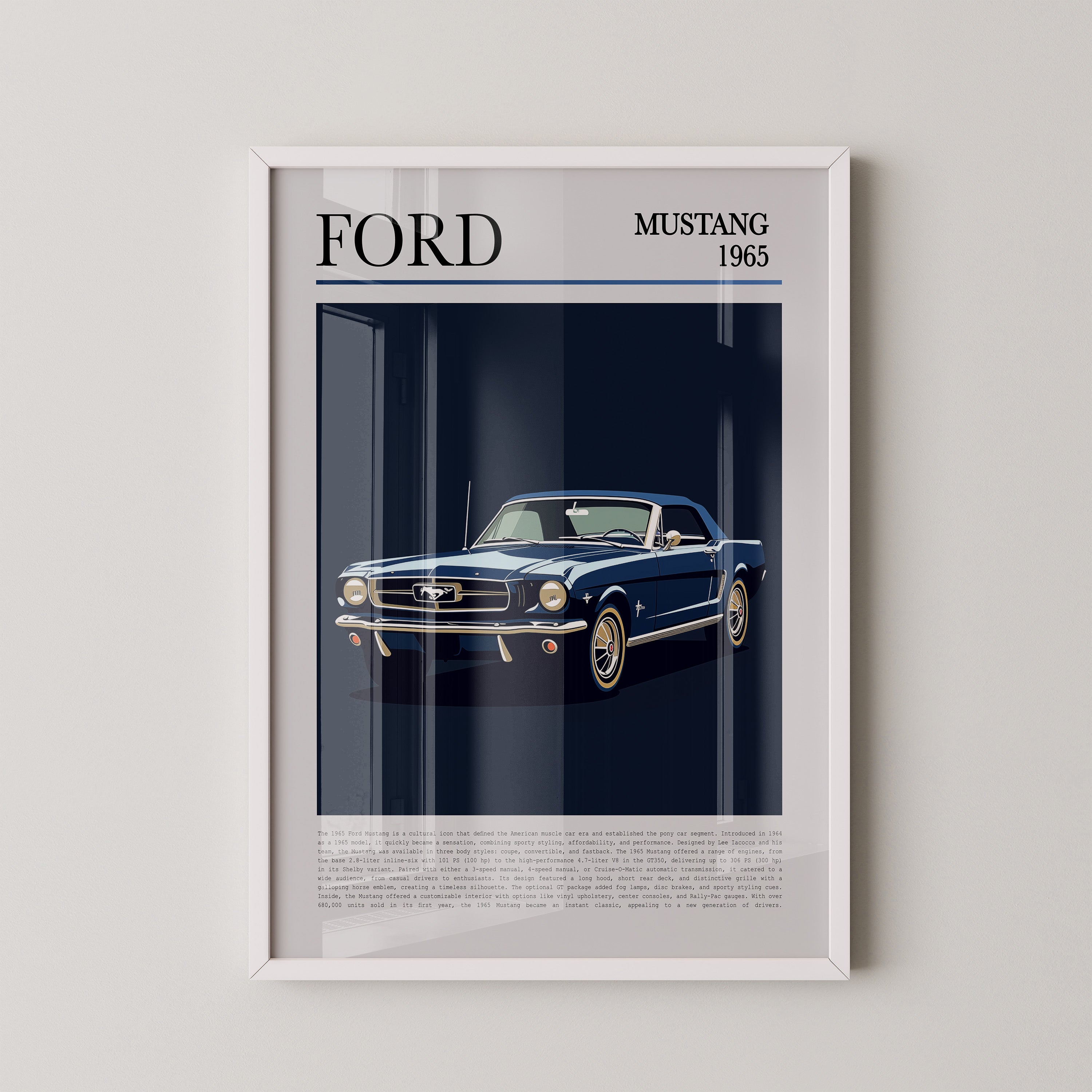 Ford Mustang 1965 Retroblau