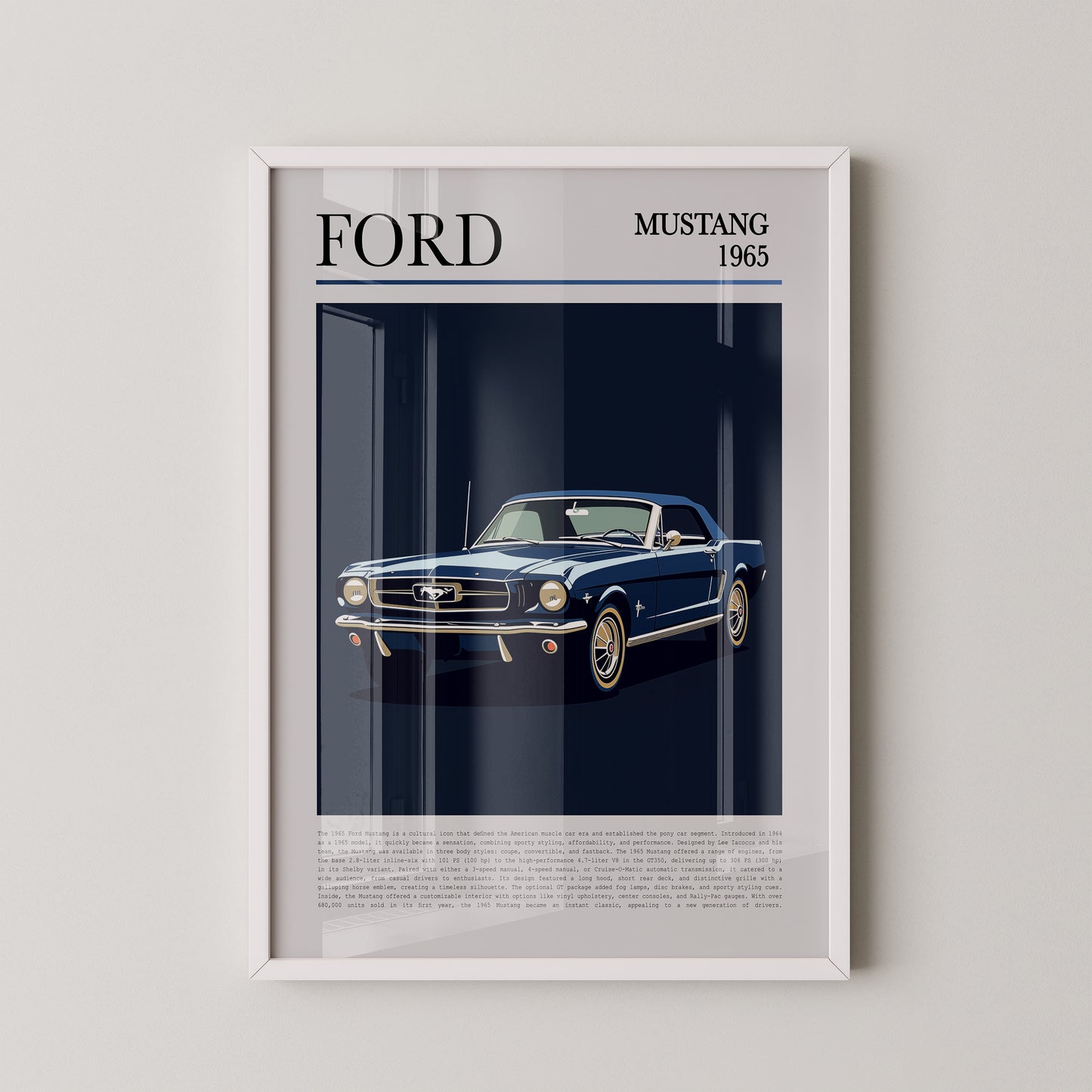 Ford Mustang 1965 Retroblau