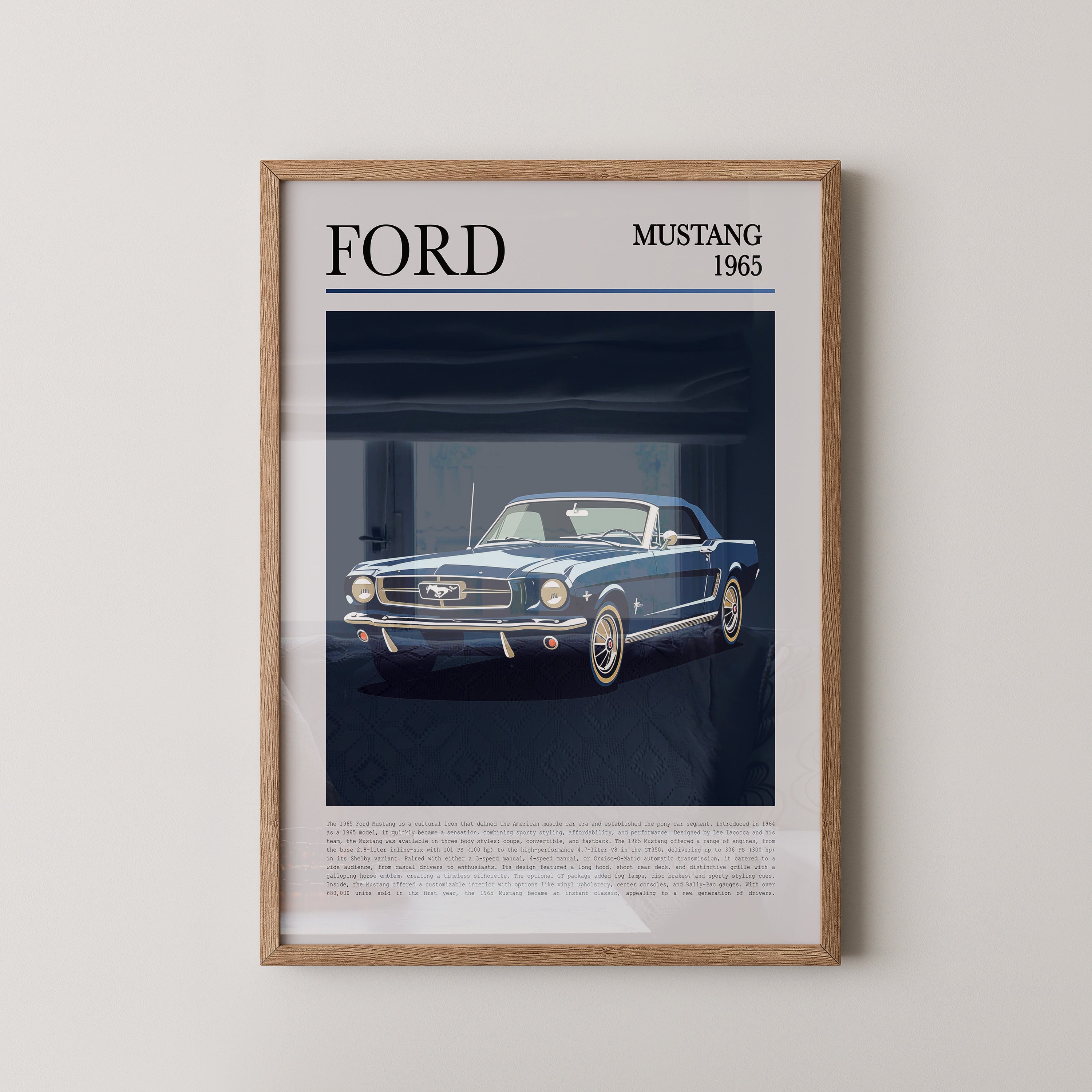 Ford Mustang 1965 Retroblau