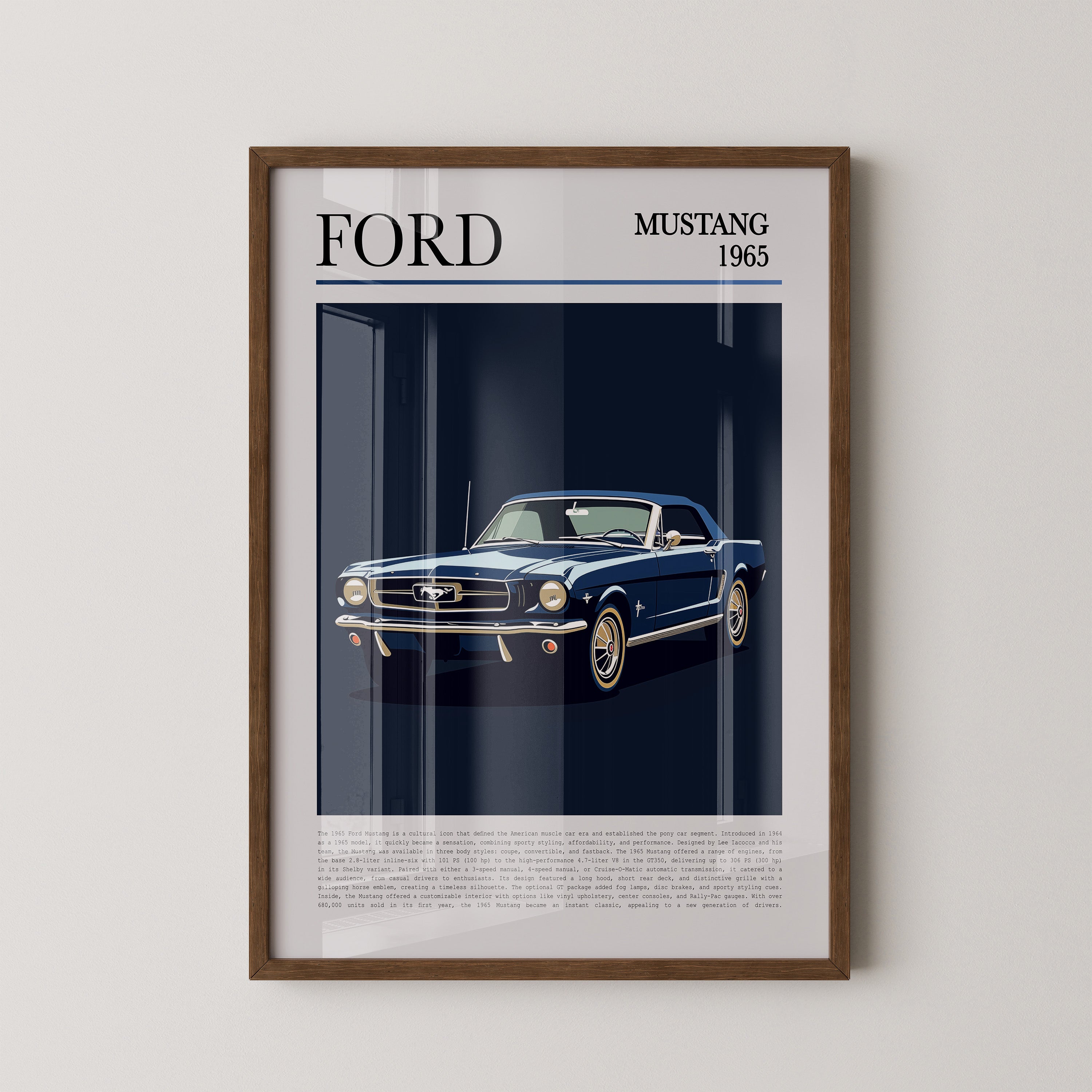 Ford Mustang 1965 Retroblau