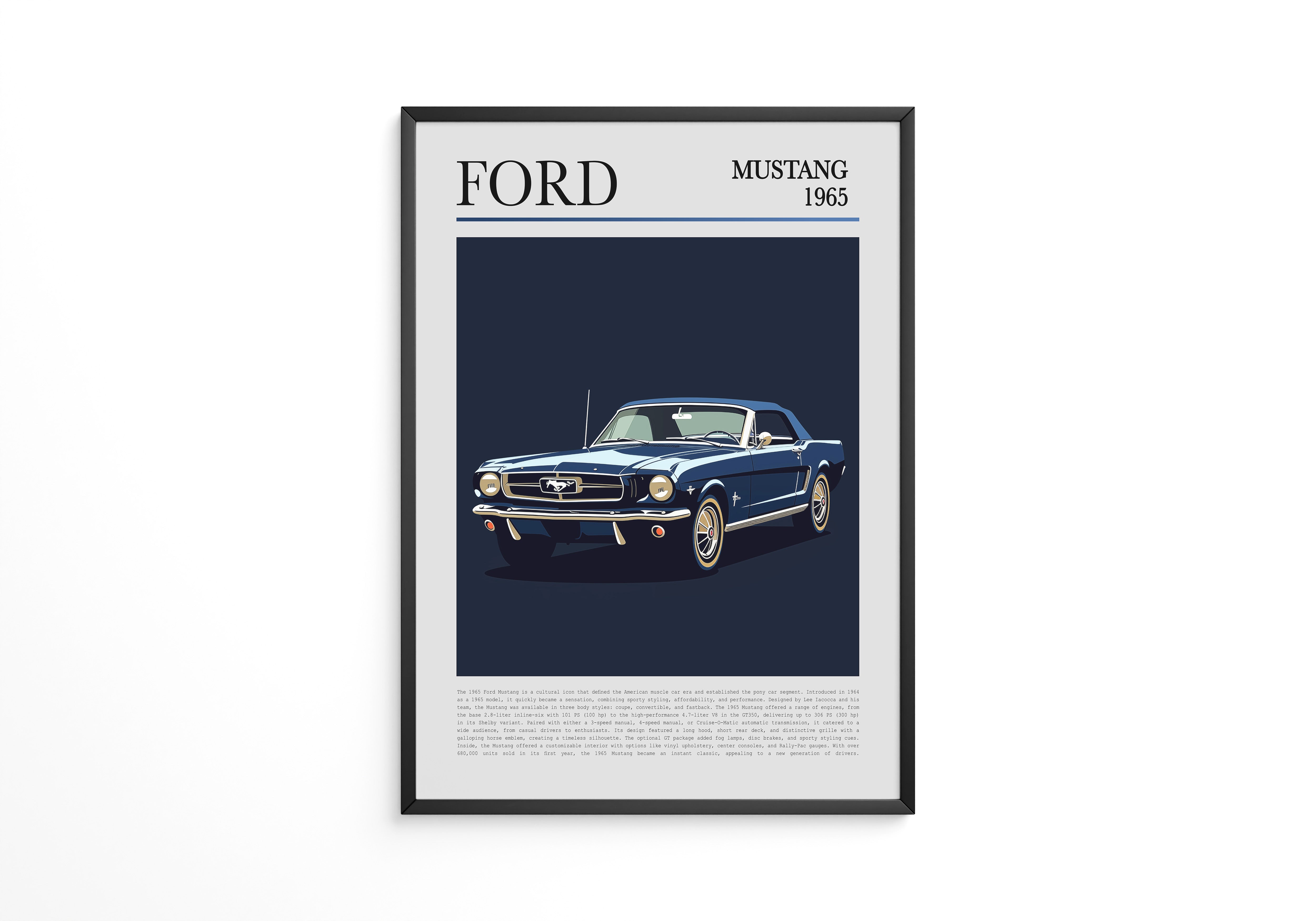 Ford Mustang 1965 Retroblau