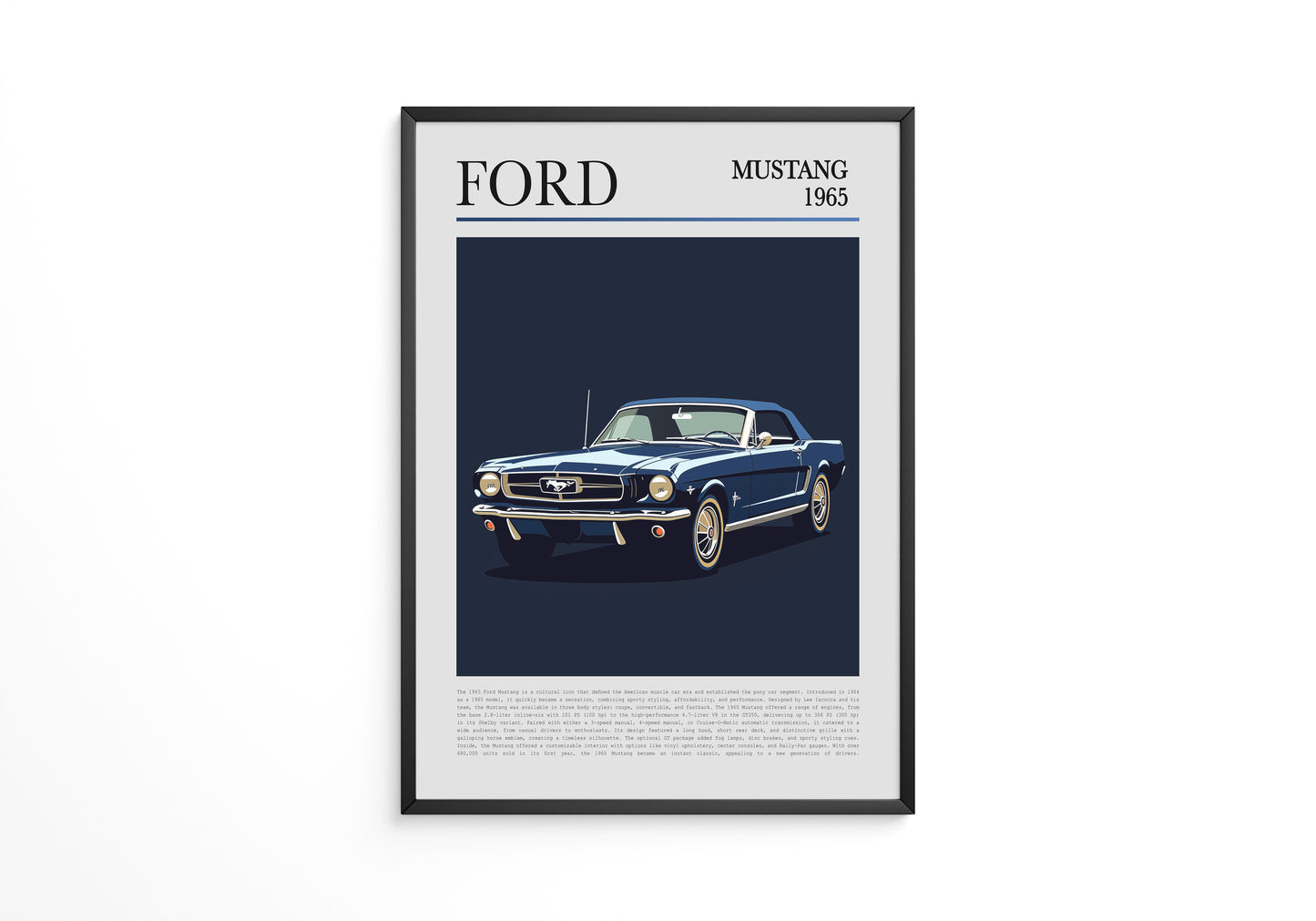 Ford Mustang 1965 Retroblau