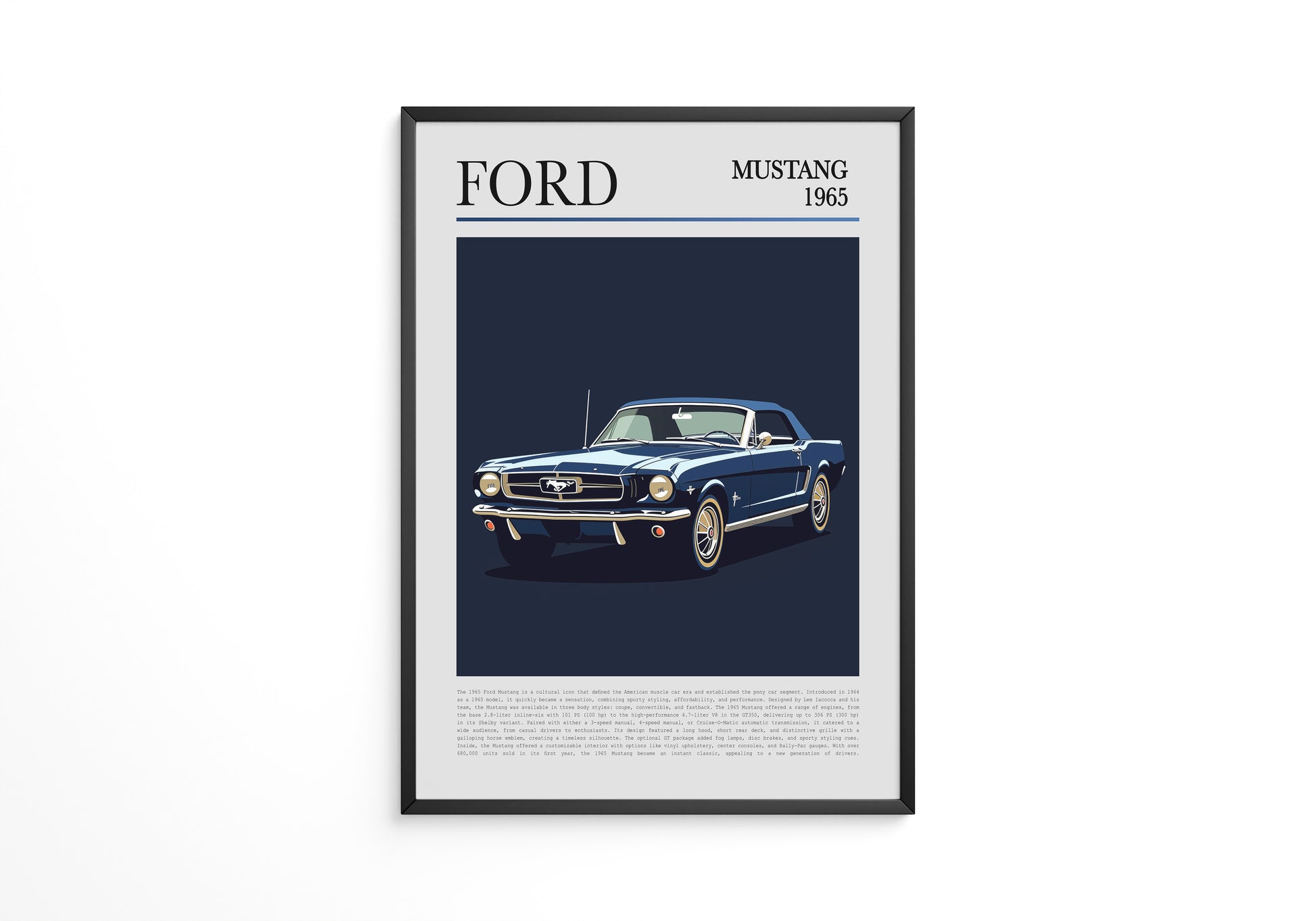 Ford Mustang 1965 Retroblau