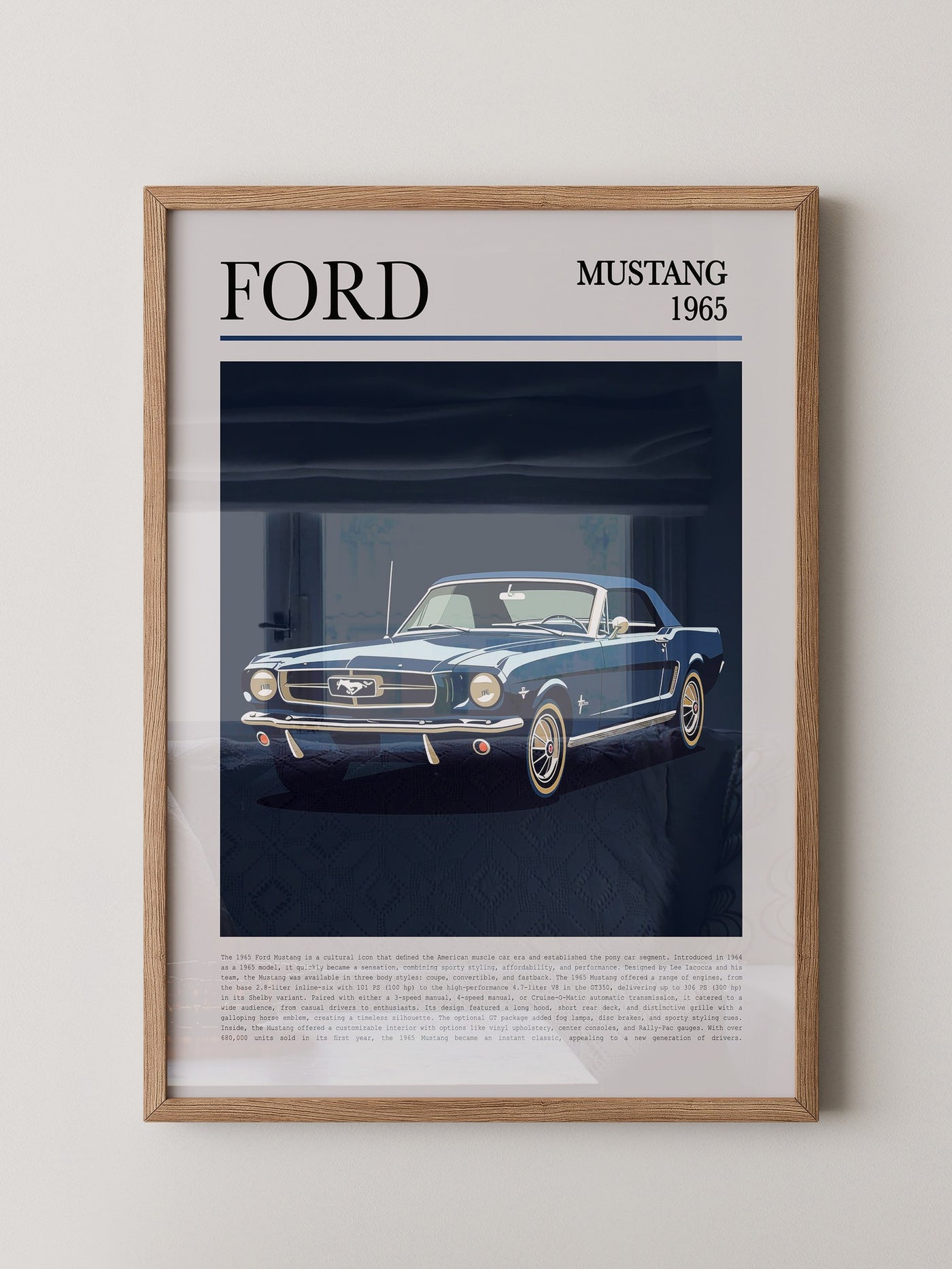 Ford Mustang 1965 Retroblau