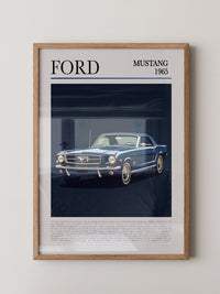 Ford Mustang 1965 Retroblau