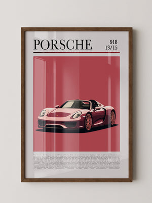 Porsche 918 Spyder Retro Stil
