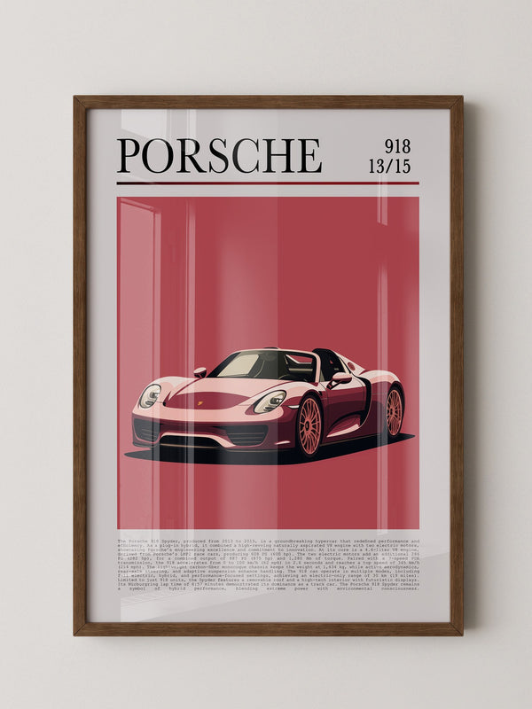 Porsche 918 Spyder Retro Stil
