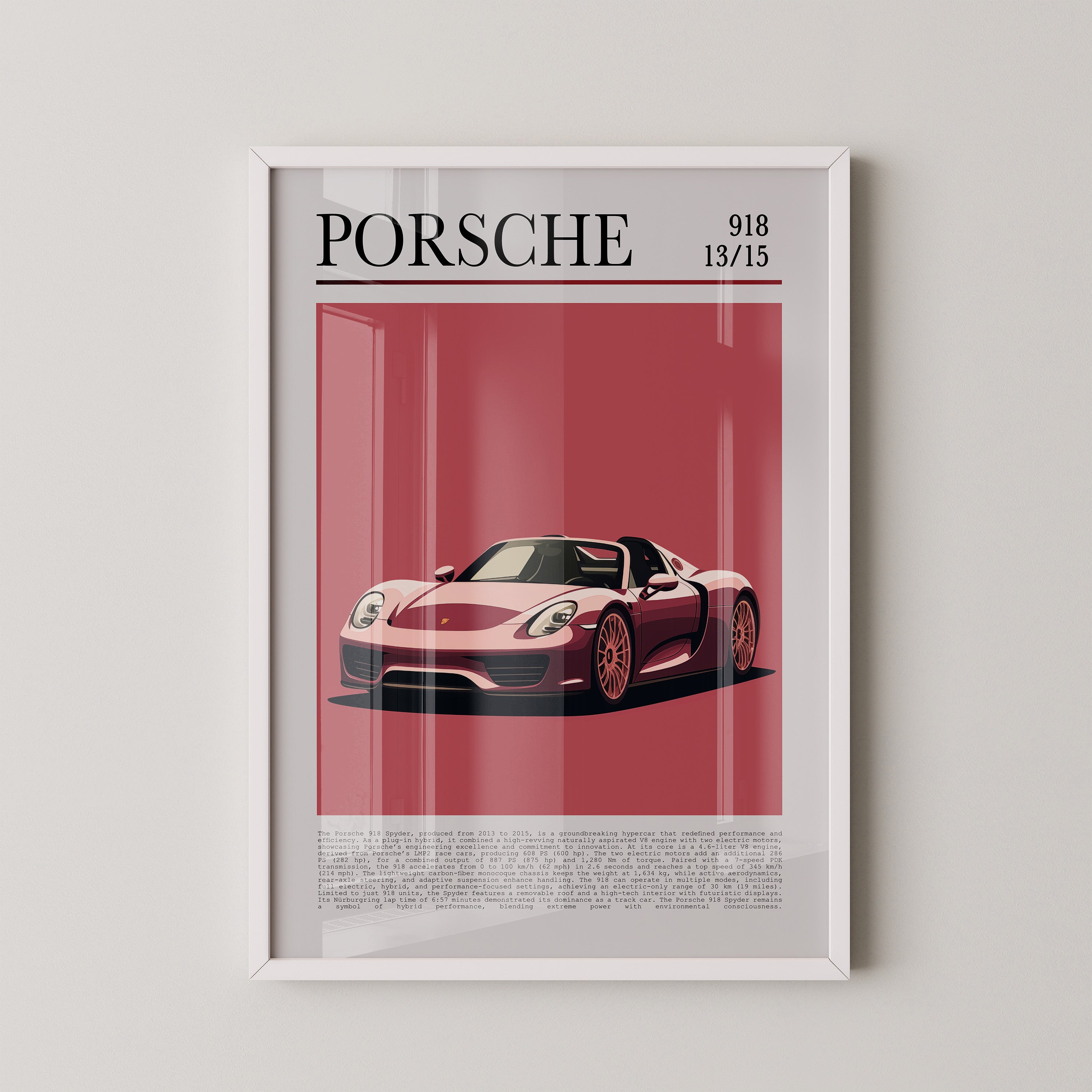 Porsche 918 Spyder Retro Stil