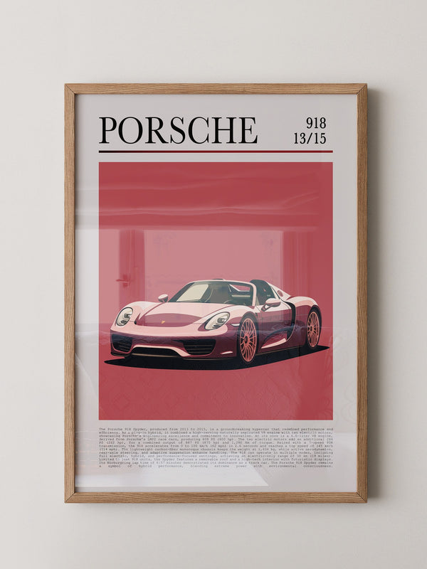 Porsche 918 Spyder Retro Stil