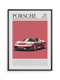 Porsche 918 Spyder Retro Stil