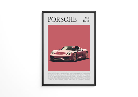 Porsche 918 Spyder Retro Stil