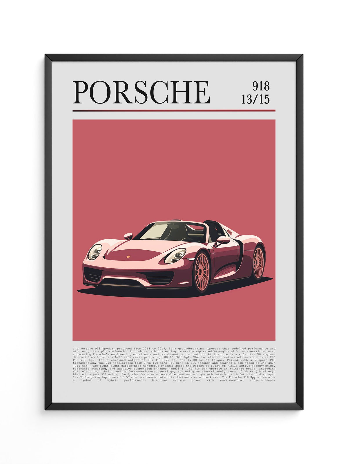 Porsche 918 Spyder Retro Stil