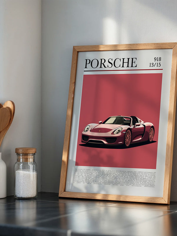 Porsche 918 Spyder Retro Stil