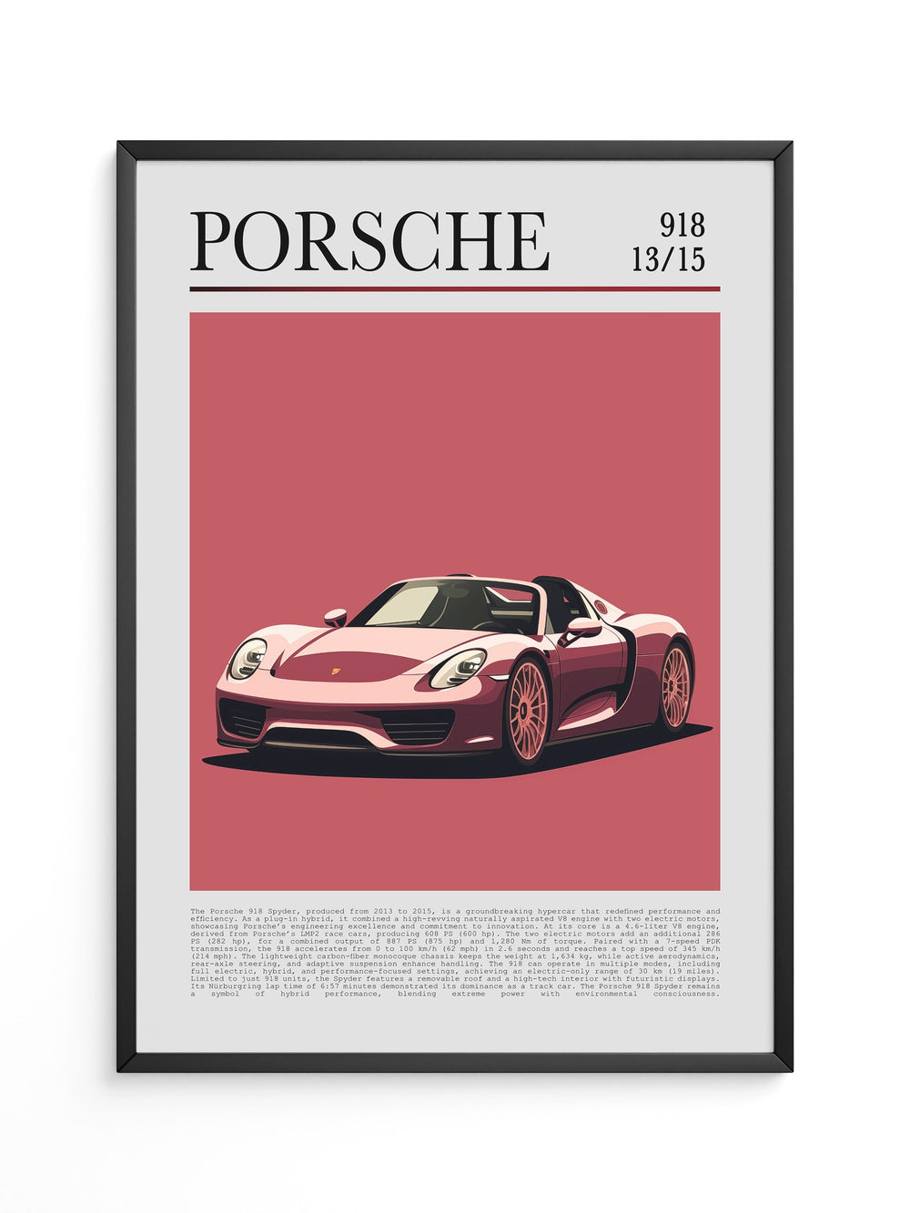 Porsche 918 Spyder Retro Stil