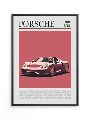Porsche 918 Spyder Retro Stil