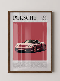 Porsche 918 Spyder Retro Stil