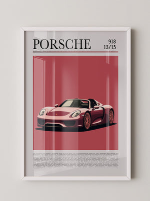 Porsche 918 Spyder Retro Stil