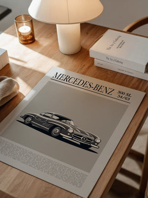 Mercedes 300 SL Grafik Retro