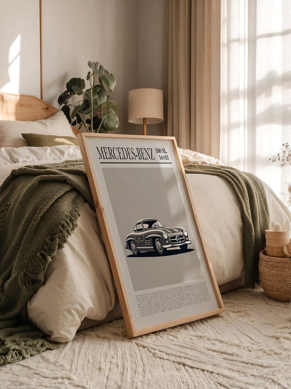 Mercedes 300 SL Grafik Retro