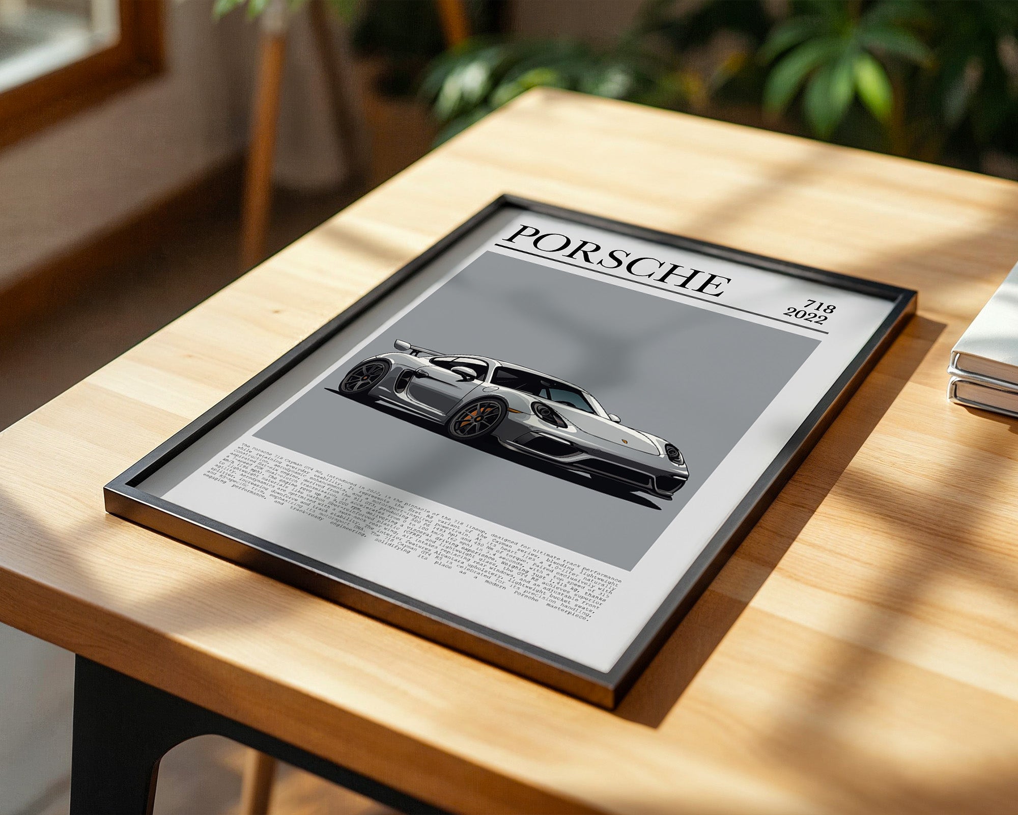 Porsche Cayman 718 Illustration