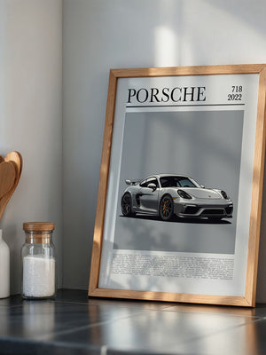 Porsche Cayman 718 Illustration