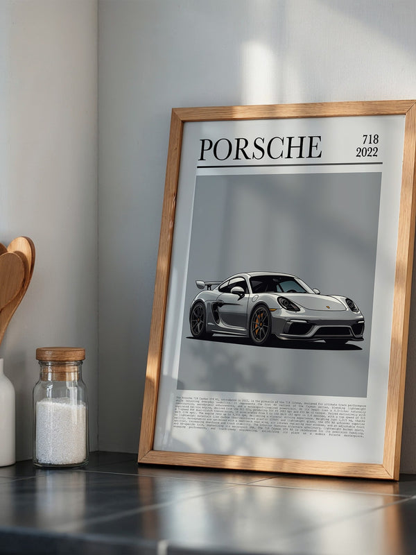 Porsche Cayman 718 Illustration