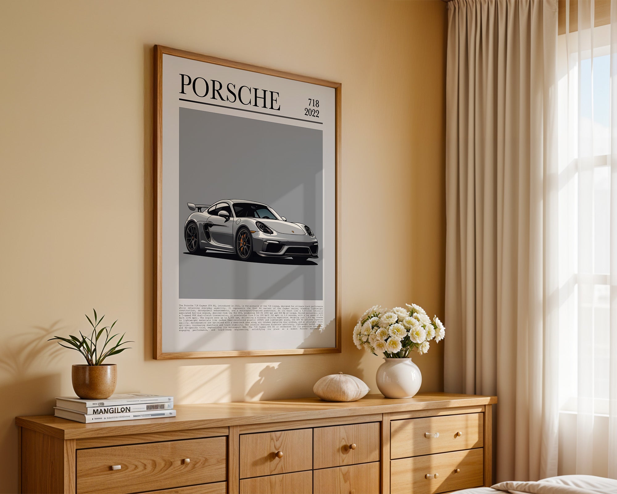 Porsche Cayman 718 Illustration