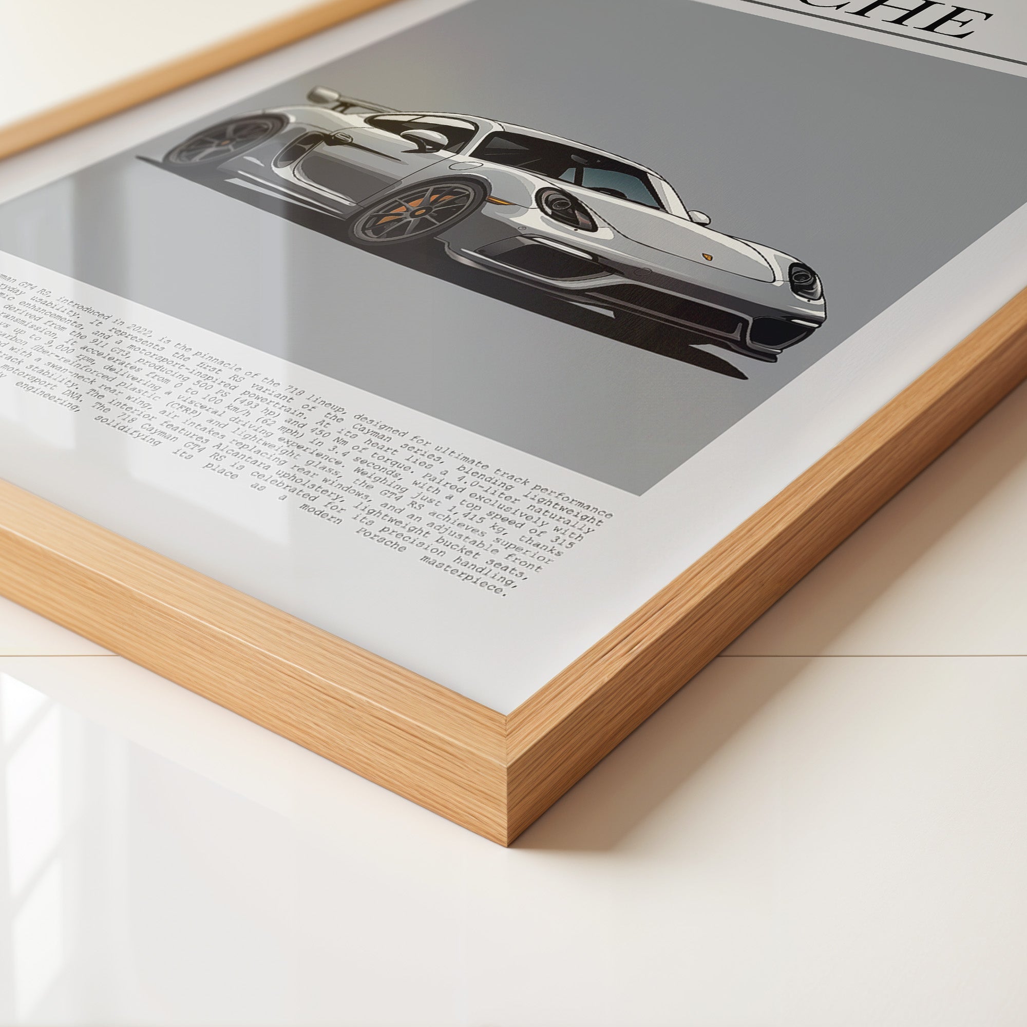 Porsche Cayman 718 Illustration