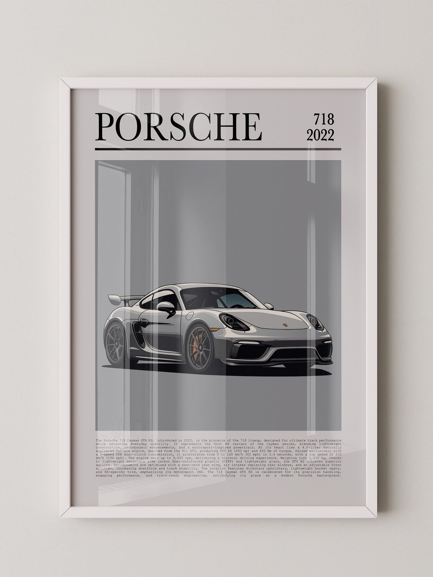 Porsche Cayman 718 Illustration