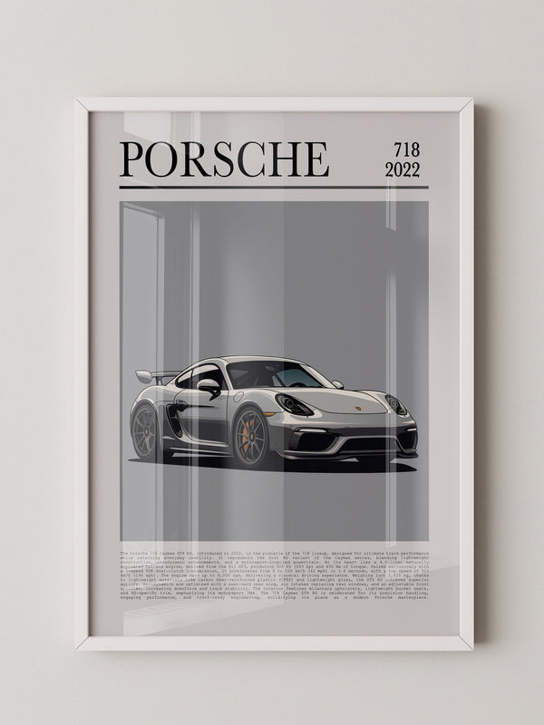 Porsche Cayman 718 Illustration