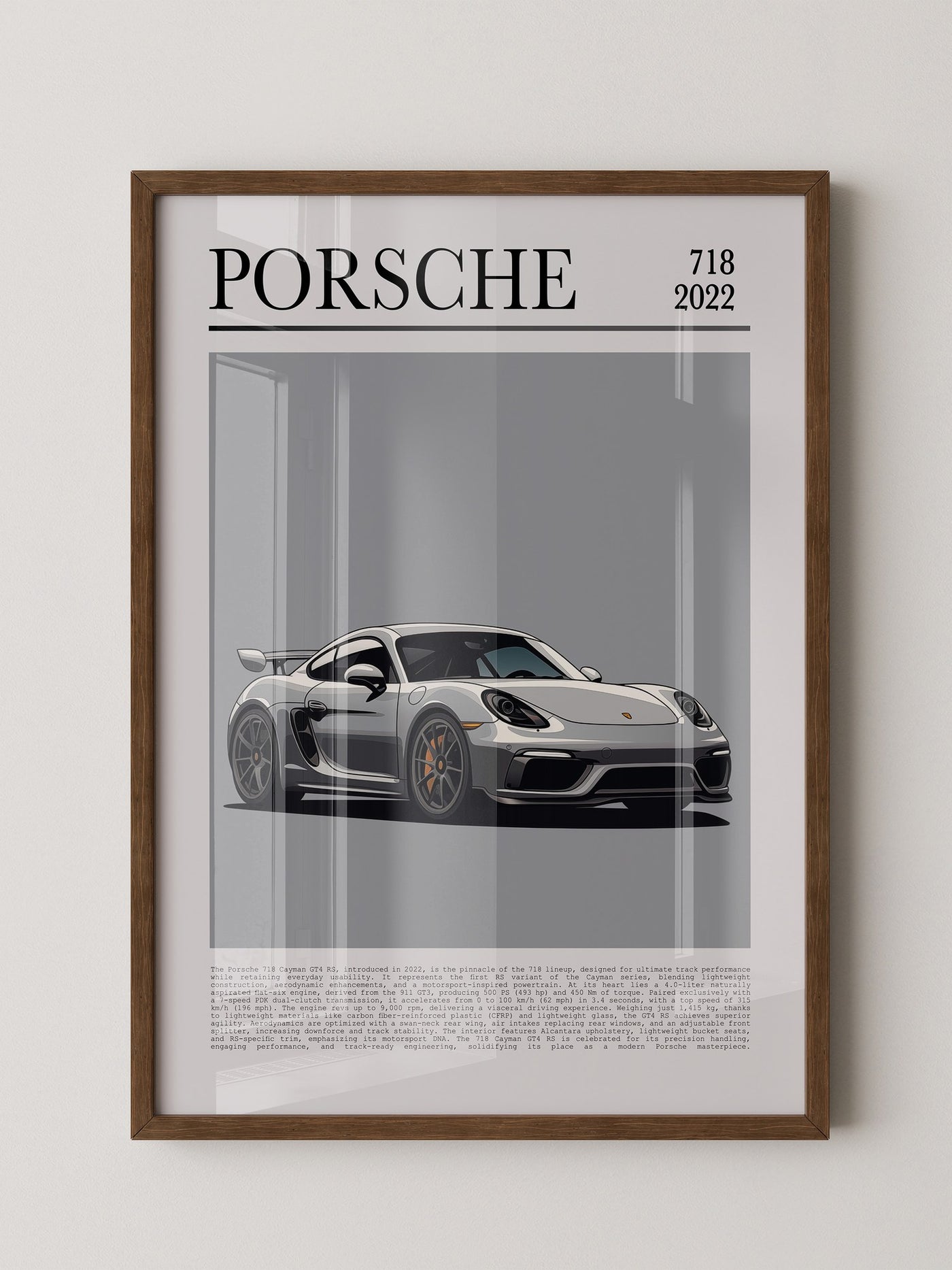 Porsche Cayman 718 Illustration